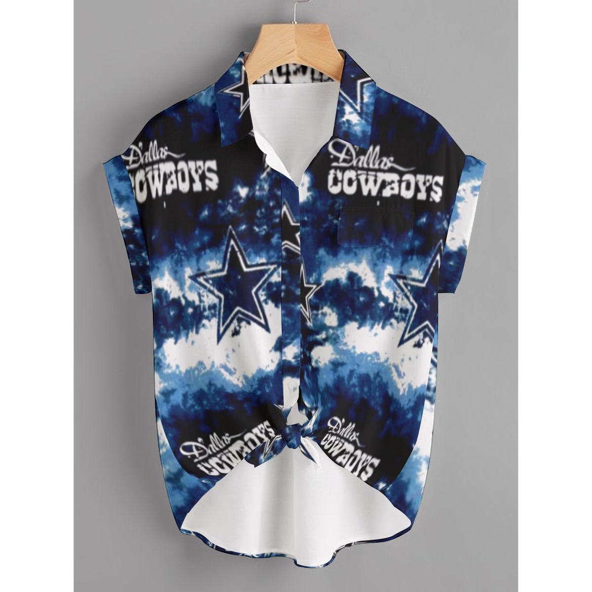 Dallas Cowboys Zubaz All-Over Print Women's T-shirt (Plus Size) - Image 2