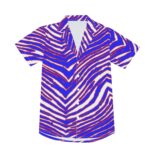 Buffalo Bills Zubaz All-Over Print Men's Deep V-neck Short Sleeve T-shirt - Image 6
