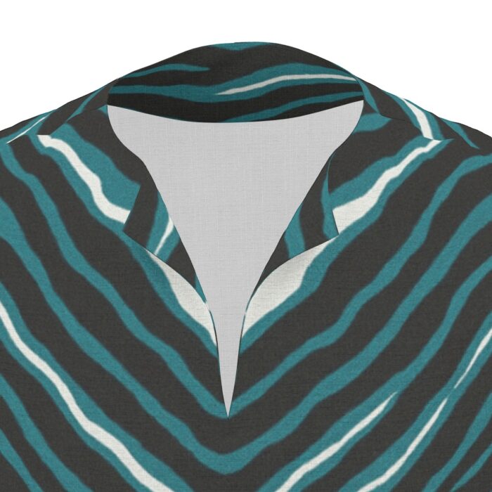 Philadelphia Eagles Zubaz All-Over Print  Men's African Dashiki Shirt - Image 6