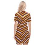 Washington Commanders zubaz Women's Polo Collar Dress - Image 4