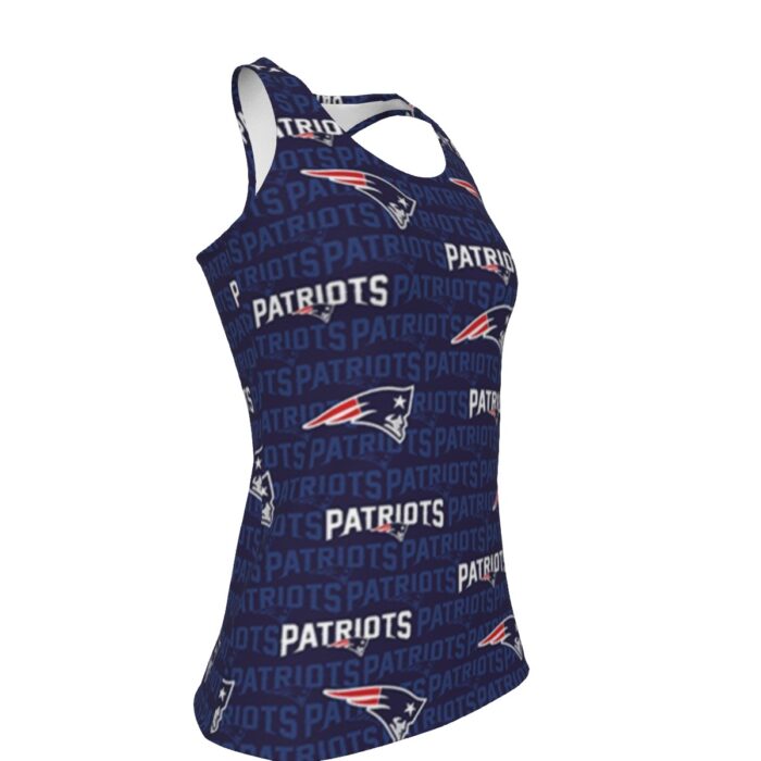 New England Patriots Zubaz All-Over Print Women's Workout Tank Top|210GSM - Image 2