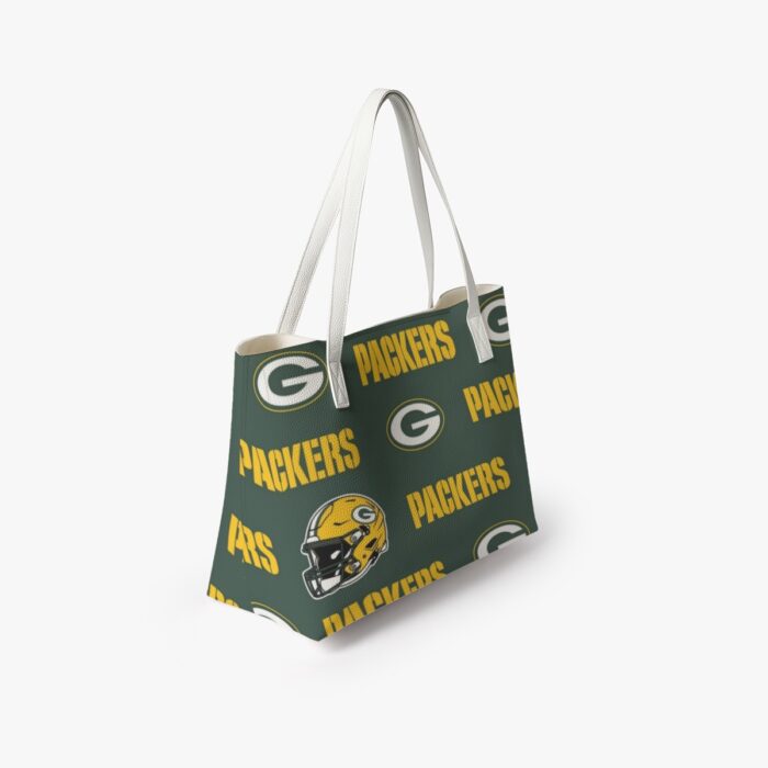 Green Bay Packers Stylish PU Leather Tote Bag - Image 3