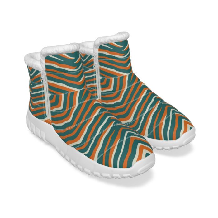 Miami Dolphins Zubaz All-Over Print Women's Zip-up Snow Boots - Image 3