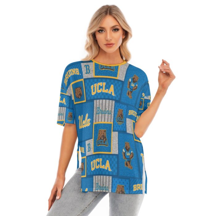 California Los Angeles UCLA Bruins Women's Short Sleeves T-shirt With Hem Split - Image 1