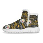 Pittsburgh Steelers Zubaz All-Over Print Women's Zip-up Snow Boots - Image 2