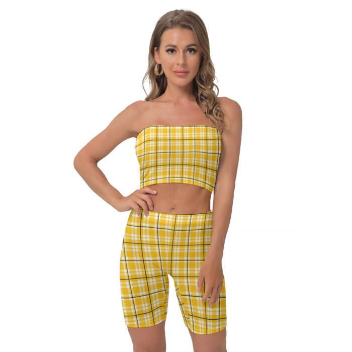 Pittsburgh Steelers All-Over Print Women's Breast Wrap Shorts Suit - Image 2