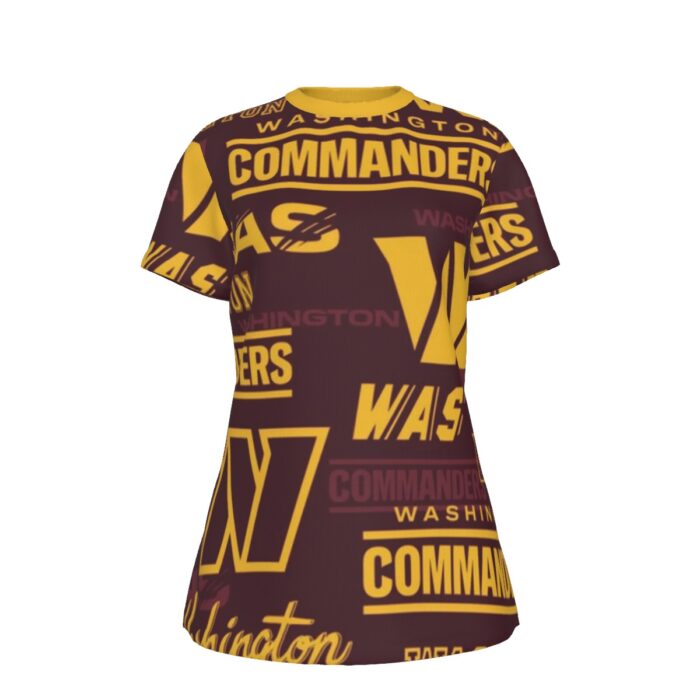 Washington Commanders Women's Round T-Shirt|210GSM - Image 1