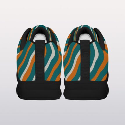 Miami Dolphins Zubaz All-Over Print Men's Sports Shoes With Black Sole