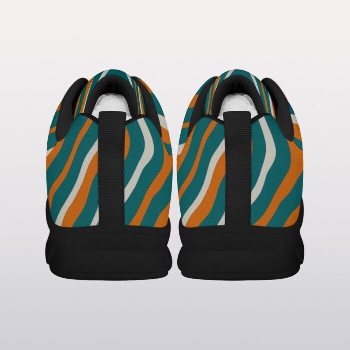 Miami Dolphins Zubaz All-Over Print Men's Sports Shoes With Black Sole - Image 1
