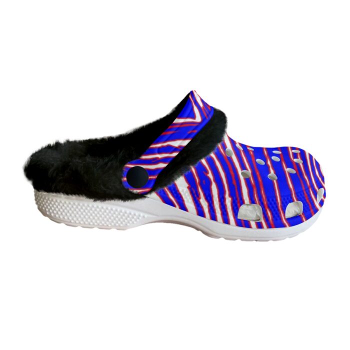 Buffalo Bills Zubaz Men's Classic Clogs with Fleece - Image 5