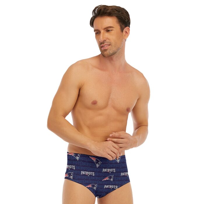 New England Patriots All-Over Print Men's Triangle Swim Trunks - Image 7