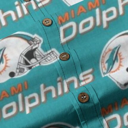 Miami Dolphins Zubaz All-Over Print Children's Shirt With Pocket | 125GSM Cotton
