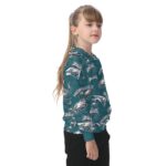 Philadelphia Eagles Zubaz All-Over Print Kid's Heavy Fleece Hoodie - Image 2