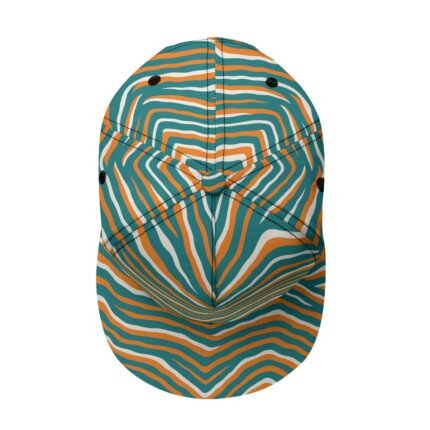 Miami Dolphins Zubaz All-Over Print Flat-Brim Baseball Cap With Box