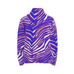 Buffalo Bills Zubaz All-Over Print Men's Half  Button Hoodie - Image 2