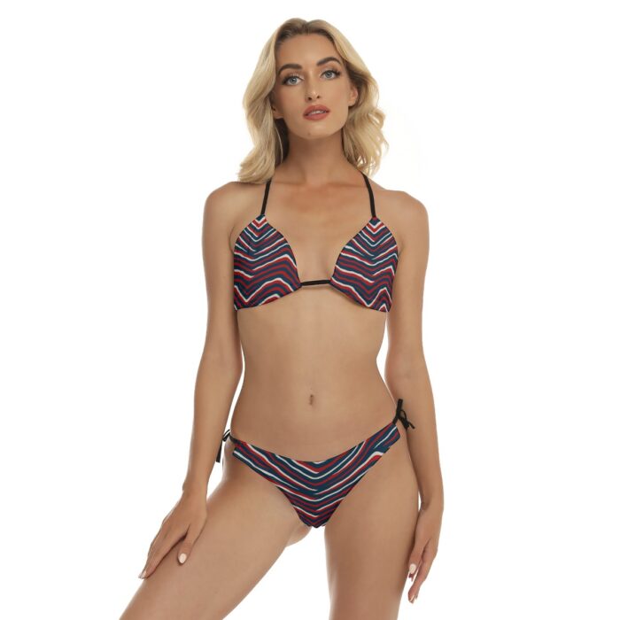 New England Patriots All-Over Print Women's Sling Bikini Swimsuit - Image 3