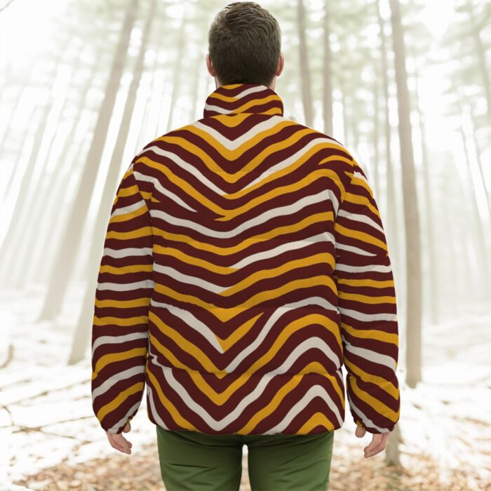 Washington Commanders zubaz Unisex Stand-up Collar Down Jacket - Image 3