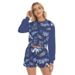 Kansas City Royals Women's Short Sweatshirt And Pants Suit