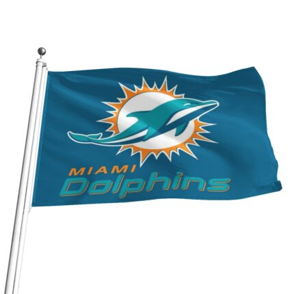 Miami Dolphins Zubaz All-Over Print Flag