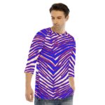 Buffalo Bills Zubaz All-Over Print Men's O-neck Raglan Sleeve T-shirt - Image 2