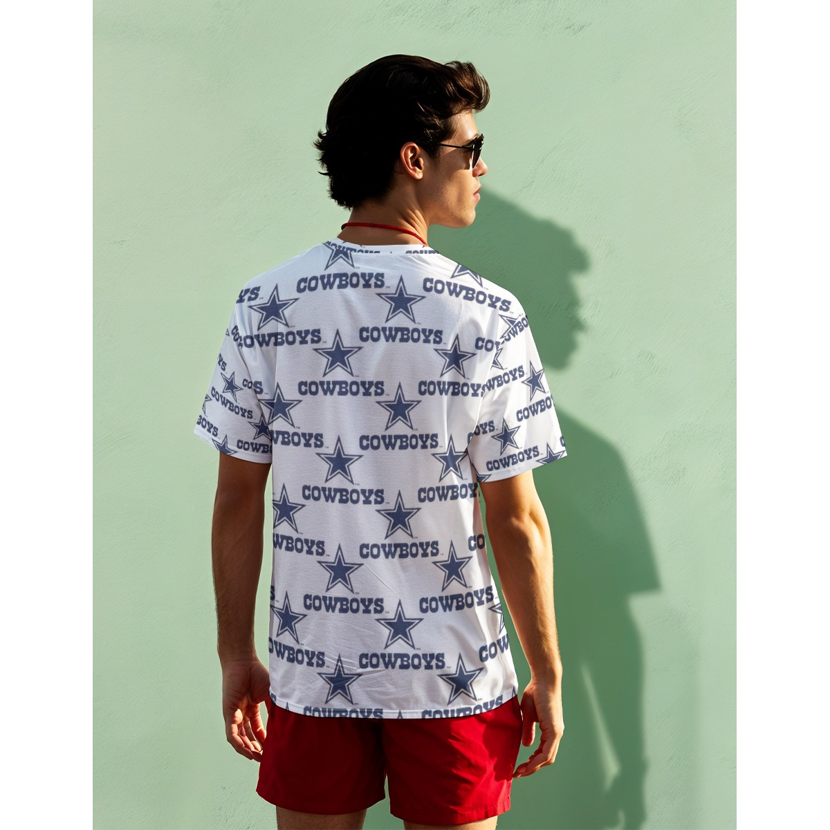 Dallas Cowboys Zubaz All-Over Print Men's O-Neck T-Shirt