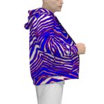Buffalo Bills Zubaz All-Over Print Men's Sherpa Fleece Zip Up Hoodie - Image 3