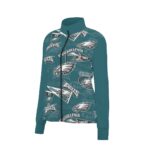 Philadelphia Eagles Zubaz All-Over Print Women's Long Sleeve Thumbhole Jacket - Image 4