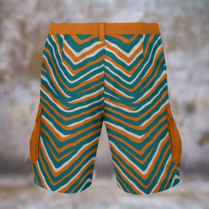 Miami Dolphins zubaz Cargo Shorts - Image 4