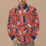 Illinois at Urbana Champaign  Fighting Illini Men's Slim Fit Long Sleeve Shirt