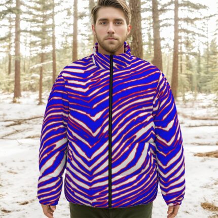 Buffalo Bills Zubaz Unisex Stand-up Collar Down Jacket