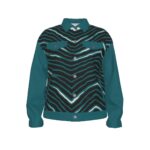 Philadelphia Eagles Zubaz All-Over Print Unisex Lapel Jacket | 245GSM Cotton