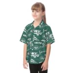 New York Jets  Kid's Hawaiian Vacation Shirt - Image 3