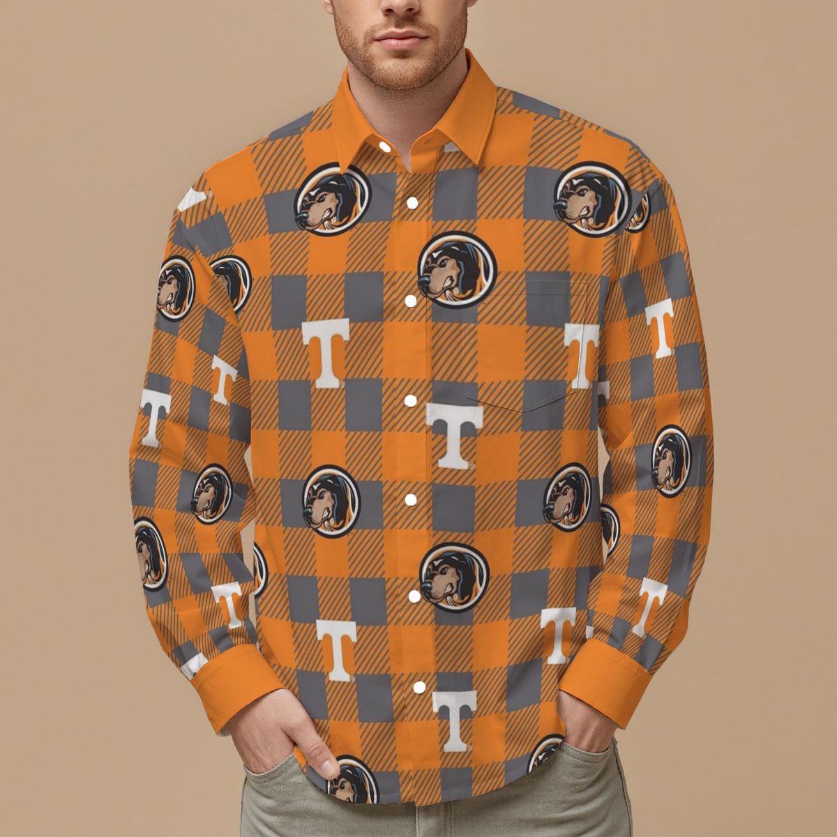 Tennessee - Volunteers Men's Slim Fit Long Sleeve Shirt