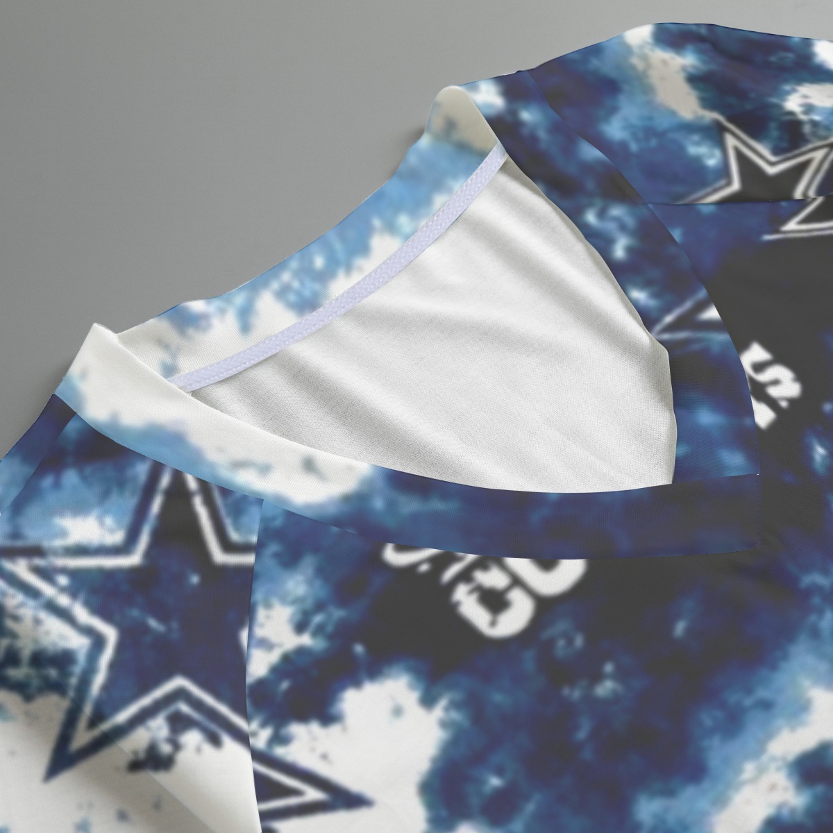 Dallas Cowboys Zubaz All-Over Print Women's V-neck T-shirt With Short Sleeve - Image 2