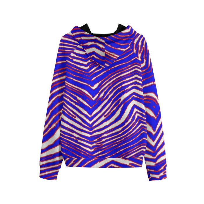 Buffalo Bills Zubaz All-Over Print Men's Raglan Pullover Hoodie | Interlock - Image 2
