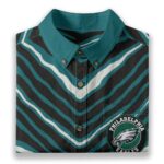 Philadelphia Eagles Zubaz All-Over Print Men's Breathable Cotton Shirt|125GSM - Image 5