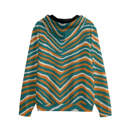 Miami Dolphins Zubaz All-Over Print Zip Up Hoodie With Pocket | Interlock