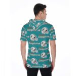 Miami Dolphins Zubaz All-Over Print Men's Short Sleeve Hoodie T-Shirt - Image 4