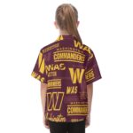 Washington Commanders  Kid's Hawaiian Vacation Shirt - Image 4