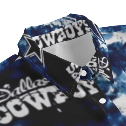 Dallas Cowboys Zubaz All-Over Print Women's Chiffon Shirt With Elbow Sleeve