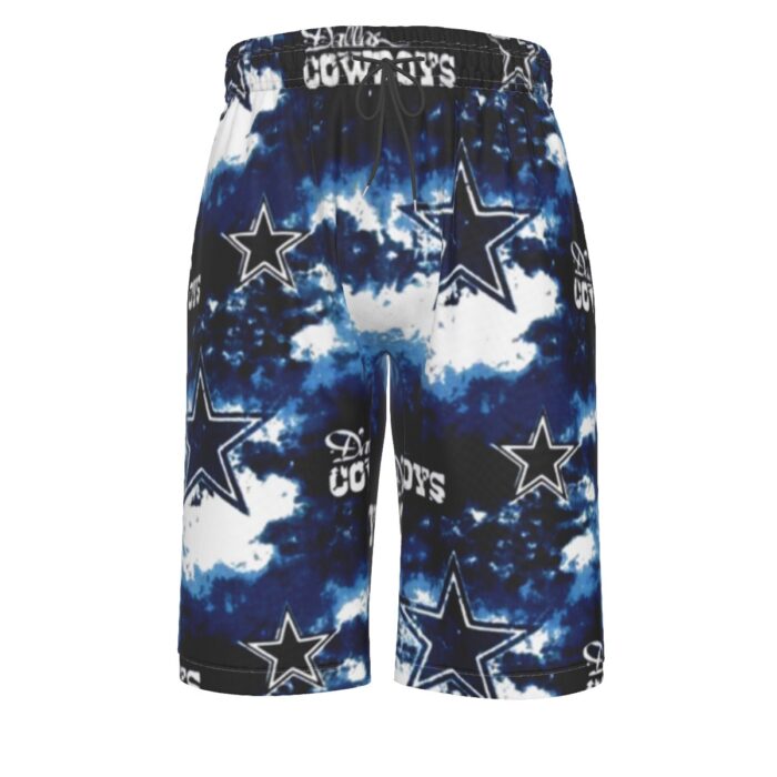 Dallas Cowboys Zubaz All-Over Print Men's Over-The-Knee Shorts - Image 4
