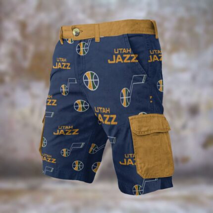 Utah Jazz basketball Cargo Shorts