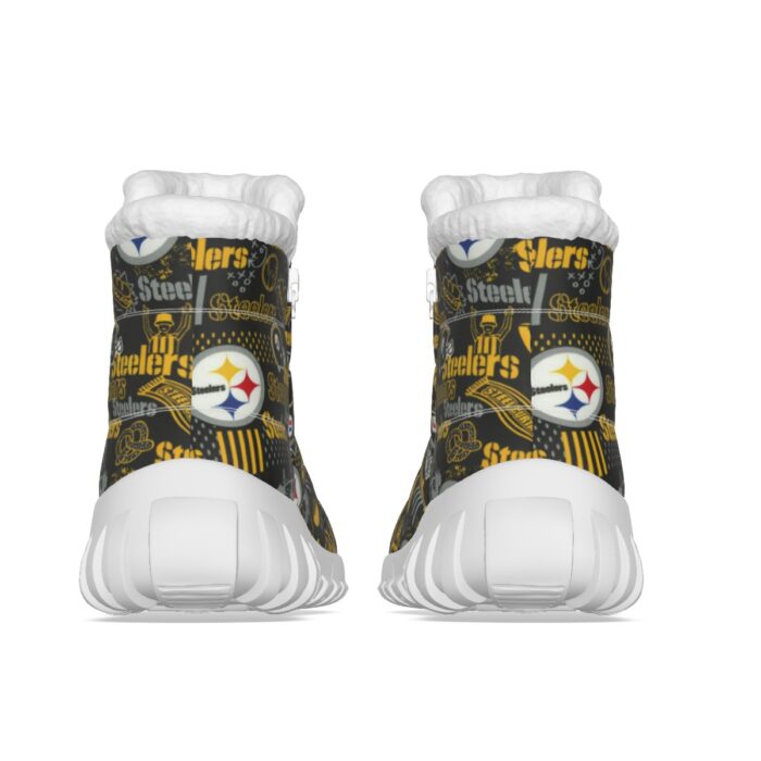 Pittsburgh Steelers Zubaz All-Over Print Women's Zip-up Snow Boots - Image 1