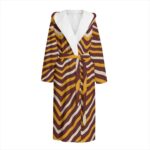 Washington Commanders Zubaz Unisex Flannel Hooded bathrobe