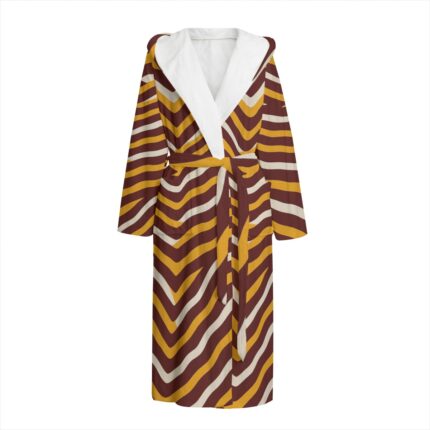Washington Commanders Zubaz Unisex Flannel Hooded bathrobe