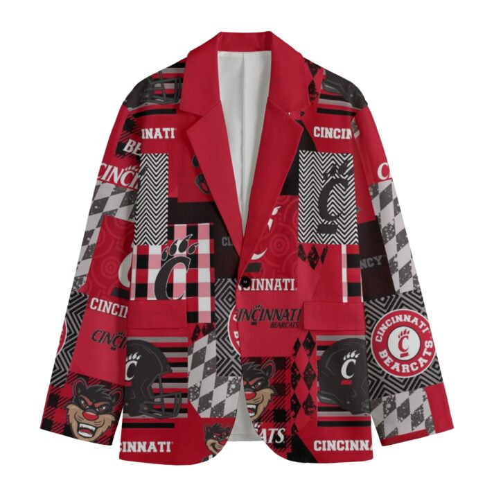 Cincinnati - Bearcats suit Casual Flat Lapel Collar Blazer - Image 1