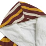 Washington Commanders Zubaz Unisex Flannel Hooded bathrobe - Image 3
