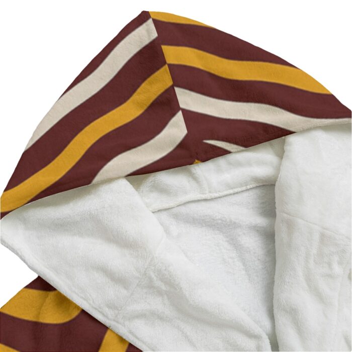 Washington Commanders Zubaz Unisex Flannel Hooded bathrobe - Image 3