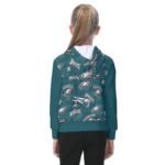 Philadelphia Eagles Zubaz All-Over Print Oversized Kid's Hoodie - Image 4