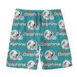 Miami Dolphins Zubaz All-Over Print Men‘s Beach Shorts With Lining